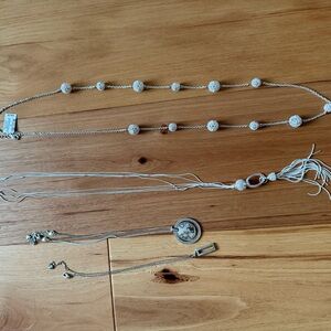 Elegant Silver Necklace Set